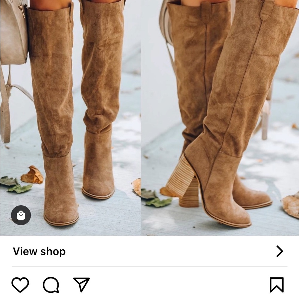 vici Saint Slouch Boot camel color size 6